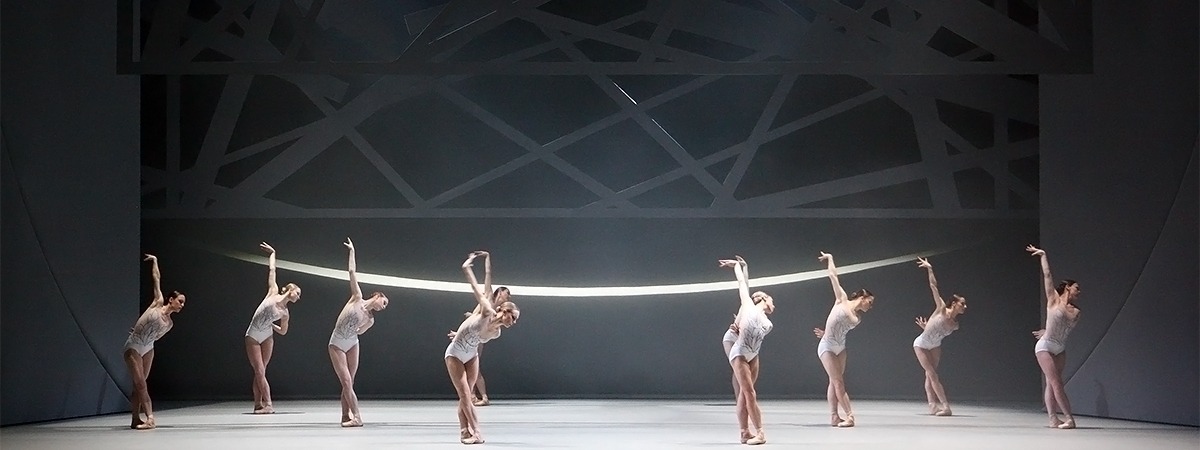 Minimalistic set with mesh fabrics by ShowTex for Swan Lake