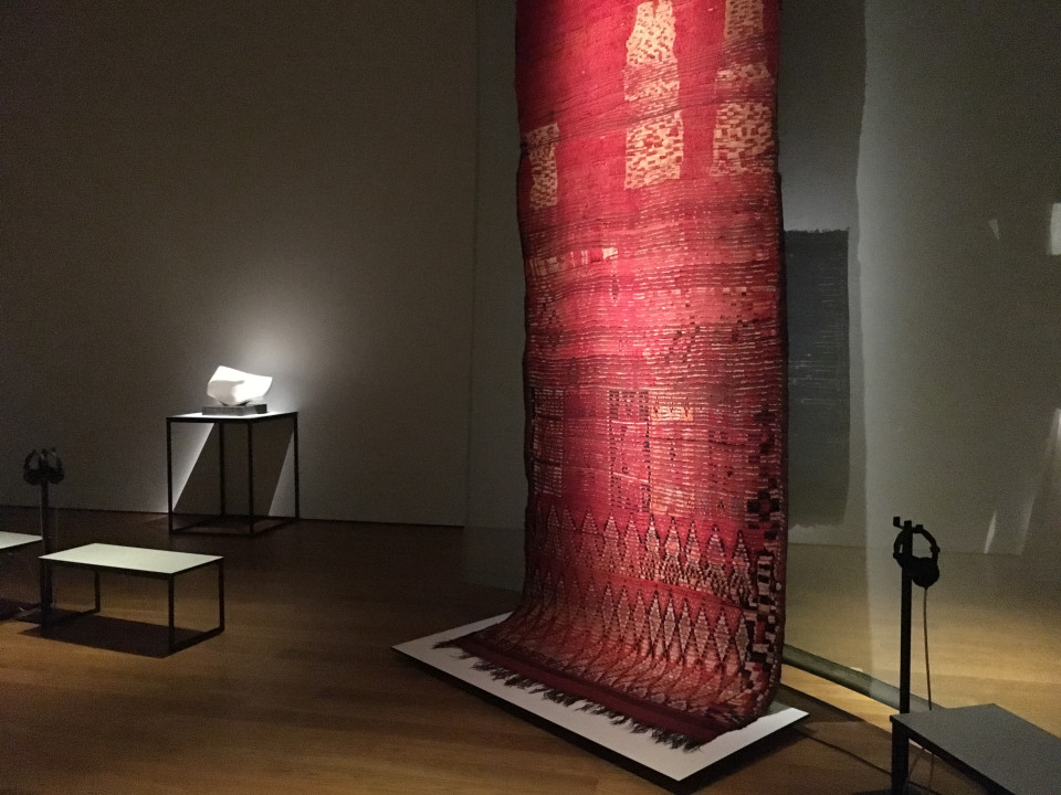 ShowTex textile partitions for museum exhibit 'Encounters'