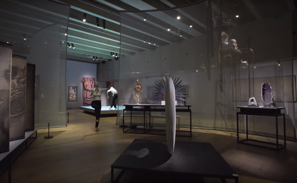 ShowTex textile partitions for museum exhibit 'Encounters'