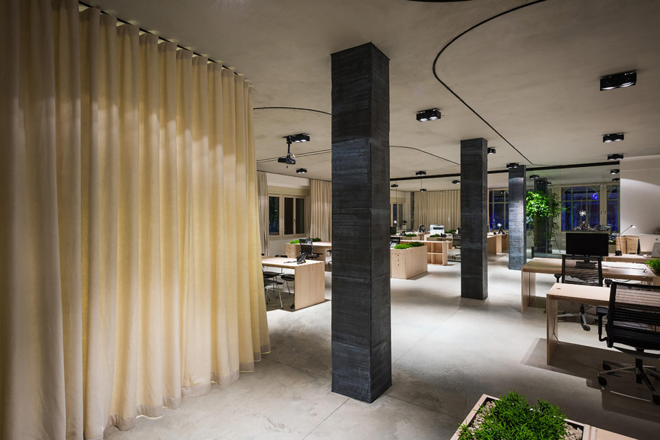 ShowTex Wool Serge Panne Colour for (un)curtain office