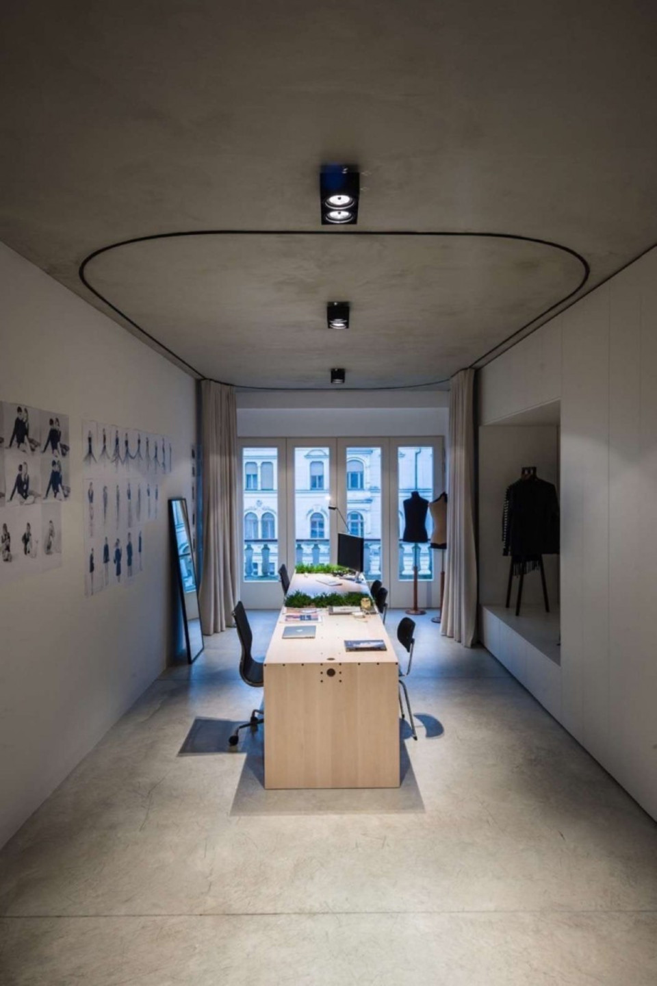 ShowTex Wool Serge Panne Colour for (un)curtain office