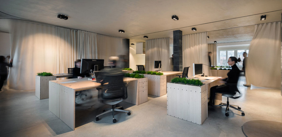 ShowTex Wool Serge Panne Colour for (un)curtain office