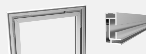 Single PrintFrame - aluminium frame